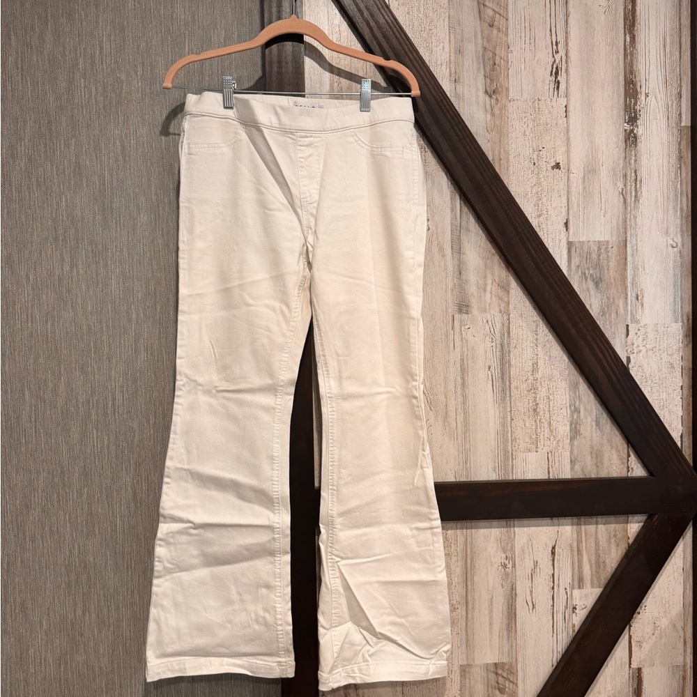 Cello White Wide Leg Jeans - Flare Fit